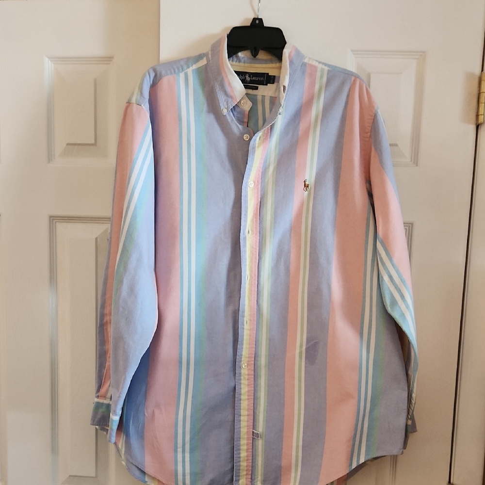 Polo Ralph Lauren Pastel Striped Button Down Shirt